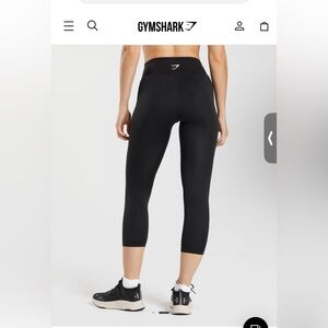 Gymshark Capri Black leggings - Small